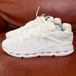 ON Running Cloudnova All White Women's Sneakers Size:10.5